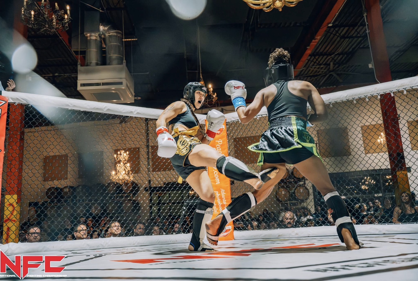 Cassandra Eng landing a kick